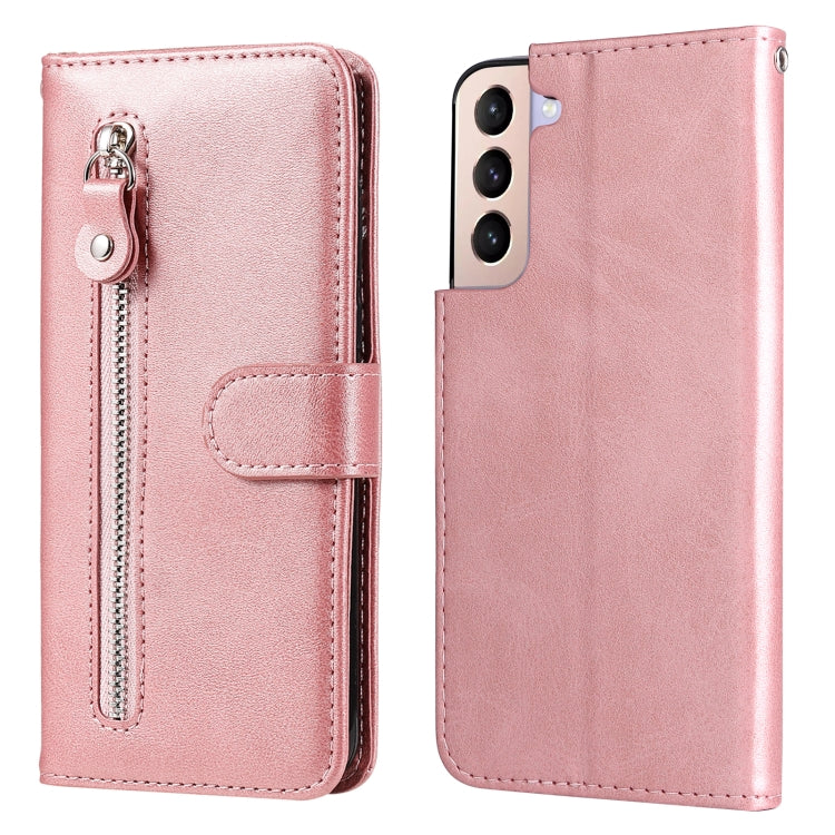 Calf Texture Zipper Horizontal Flip Leather Phone Case, For Samsung Galaxy S22 Ultra 5G, For Samsung Galaxy S22 5G, For Samsung Galaxy S22+ 5G