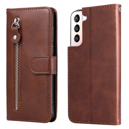 Calf Texture Zipper Horizontal Flip Leather Phone Case, For Samsung Galaxy S22 Ultra 5G, For Samsung Galaxy S22 5G, For Samsung Galaxy S22+ 5G
