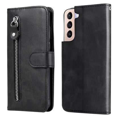 Calf Texture Zipper Horizontal Flip Leather Phone Case, For Samsung Galaxy S22 Ultra 5G, For Samsung Galaxy S22 5G, For Samsung Galaxy S22+ 5G