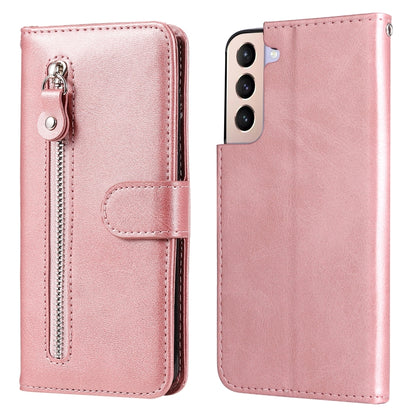 Calf Texture Zipper Horizontal Flip Leather Phone Case, For Samsung Galaxy S22 Ultra 5G, For Samsung Galaxy S22 5G, For Samsung Galaxy S22+ 5G