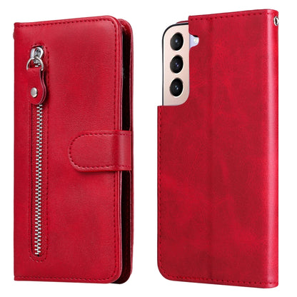 Calf Texture Zipper Horizontal Flip Leather Phone Case, For Samsung Galaxy S22 Ultra 5G, For Samsung Galaxy S22 5G, For Samsung Galaxy S22+ 5G