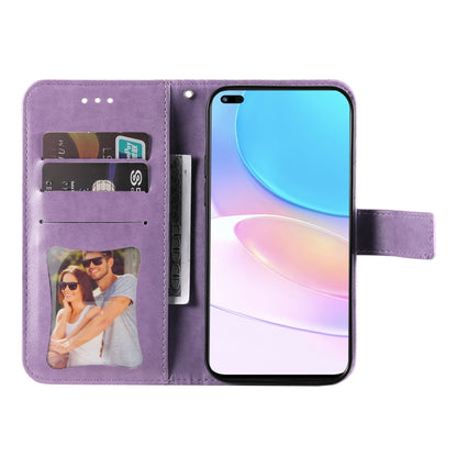 7-petal Flowers Embossed Flip Leather Phone Case with Holder & Card Slots, For Huawei nova 8i / Honor 50 Lite, For Huawei nova 9 / Honor 50, For Nokia G50, For OPPO Realme GT Neo2