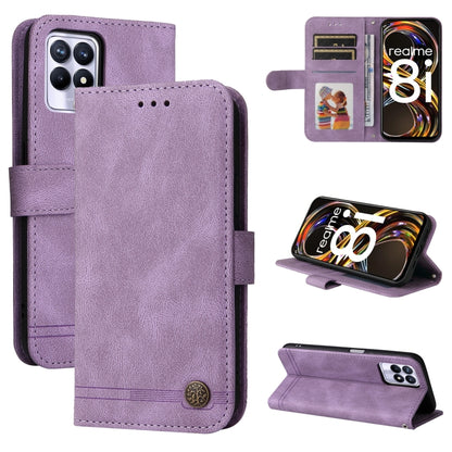Skin Feel Life Tree Metal Button Horizontal Flip Leather Phone Case, For OPPO Realme 8i, For OPPO Realme GT NEO2, For OPPO Reno6 4G, For Huawei Nova 8i / Honor 50 Lite