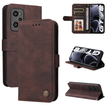 Skin Feel Life Tree Metal Button Horizontal Flip Leather Phone Case, For OPPO Realme 8i, For OPPO Realme GT NEO2, For OPPO Reno6 4G, For Huawei Nova 8i / Honor 50 Lite