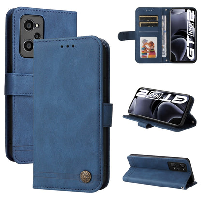 Skin Feel Life Tree Metal Button Horizontal Flip Leather Phone Case, For OPPO Realme 8i, For OPPO Realme GT NEO2, For OPPO Reno6 4G, For Huawei Nova 8i / Honor 50 Lite