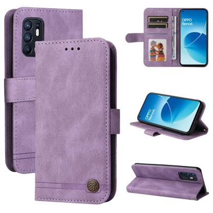 Skin Feel Life Tree Metal Button Horizontal Flip Leather Phone Case, For OPPO Realme 8i, For OPPO Realme GT NEO2, For OPPO Reno6 4G, For Huawei Nova 8i / Honor 50 Lite