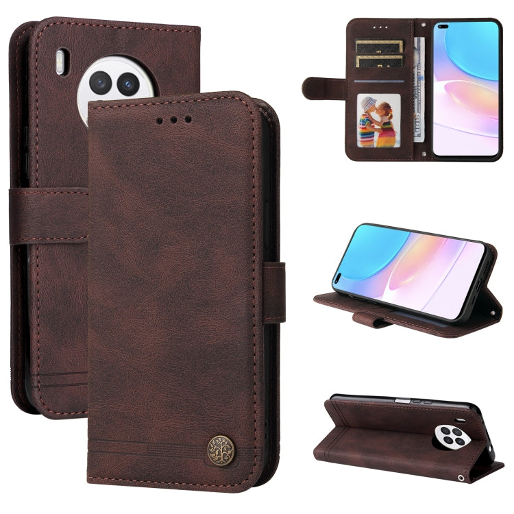 Skin Feel Life Tree Metal Button Horizontal Flip Leather Phone Case, For OPPO Realme 8i, For OPPO Realme GT NEO2, For OPPO Reno6 4G, For Huawei Nova 8i / Honor 50 Lite