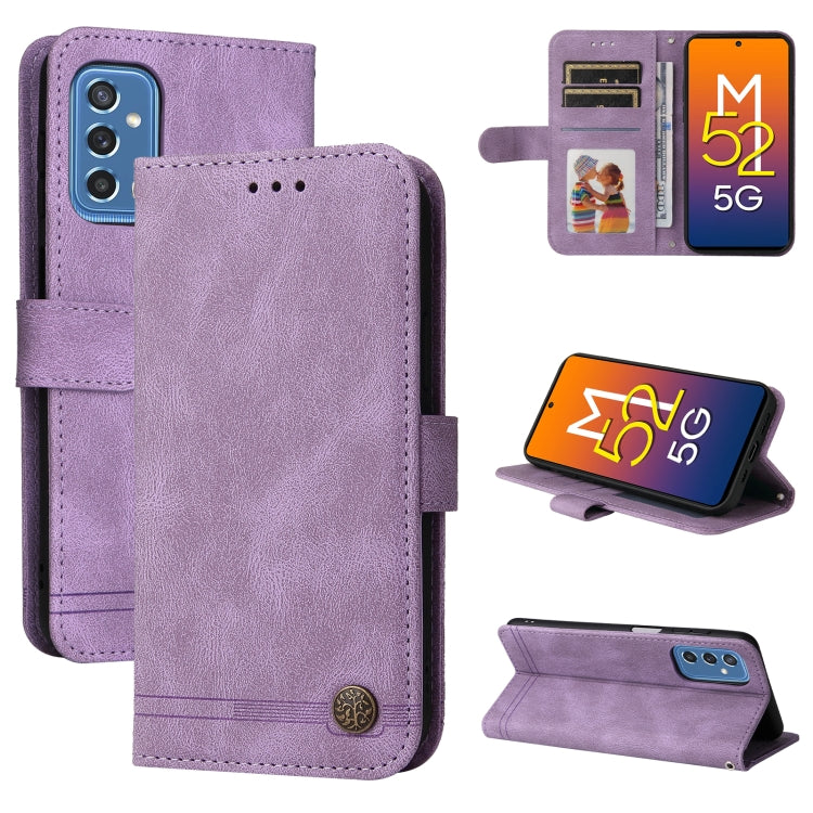 Skin Feel Life Tree Metal Button Horizontal Flip Leather Phone Case, For Huawei Nova 9 / Honor 50 5G, For Samsung Galaxy M52 5G, For Samsung Galaxy S22+ 5G, For Samsung Galaxy S22, For Samsung Galaxy S22 Ultra