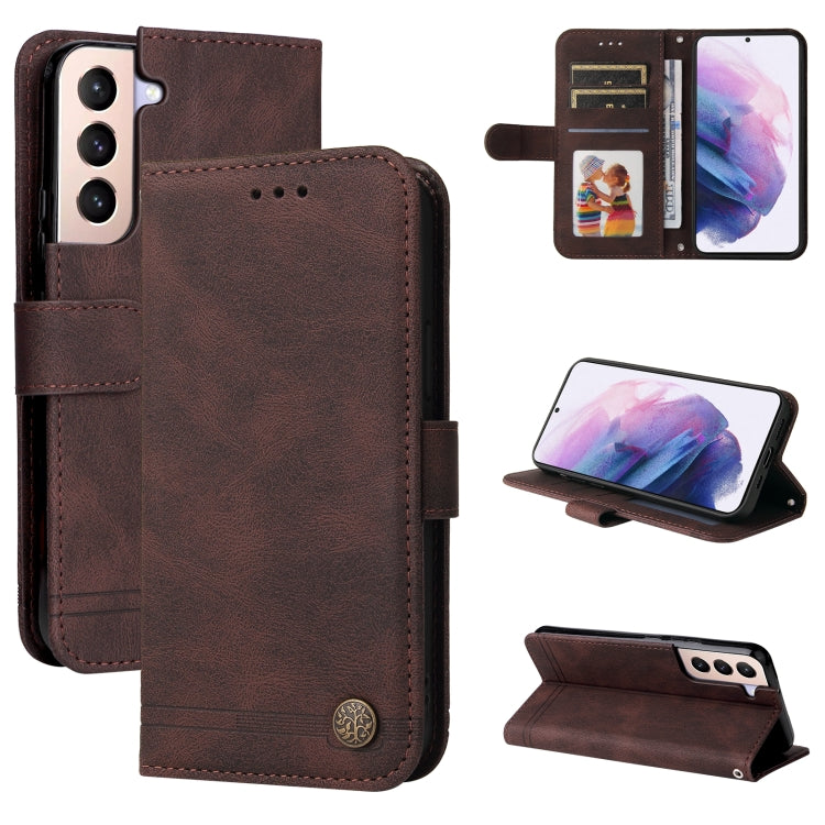 Skin Feel Life Tree Metal Button Horizontal Flip Leather Phone Case, For Huawei Nova 9 / Honor 50 5G, For Samsung Galaxy M52 5G, For Samsung Galaxy S22+ 5G, For Samsung Galaxy S22, For Samsung Galaxy S22 Ultra