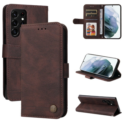 Skin Feel Life Tree Metal Button Horizontal Flip Leather Phone Case, For Huawei Nova 9 / Honor 50 5G, For Samsung Galaxy M52 5G, For Samsung Galaxy S22+ 5G, For Samsung Galaxy S22, For Samsung Galaxy S22 Ultra