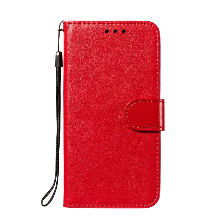 Solid Color Leather Phone Case with Holder & Card Slots & Wallet & Lanyard, For Xiaomi Redmi Note 11 Pro