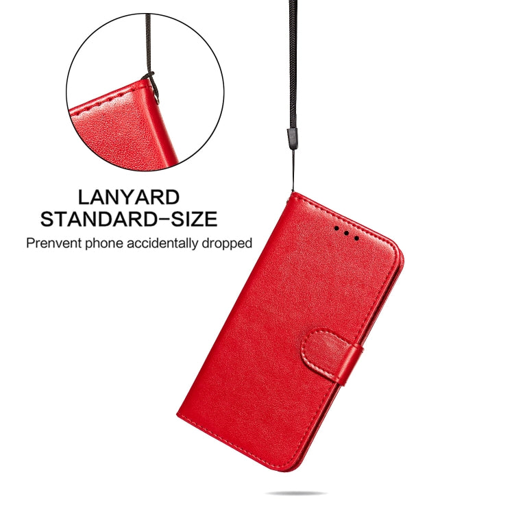 Solid Color Leather Phone Case with Holder & Card Slots & Wallet & Lanyard, For Xiaomi Redmi Note 11 Pro