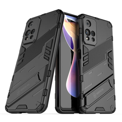 Punk Armor 2 in 1 PC + TPU Shockproof Phone Case with Invisible Holder, For Xiaomi Redmi Note 11 China, For Xiaomi Redmi Note 11 Pro / Note 11 Pro+
