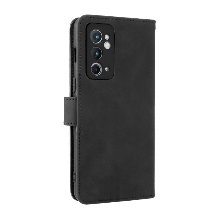 Solid Color Skin Feel Magnetic Buckle Horizontal Flip Calf Texture PU Leather Phone Case, For OnePlus 9RT 5G
