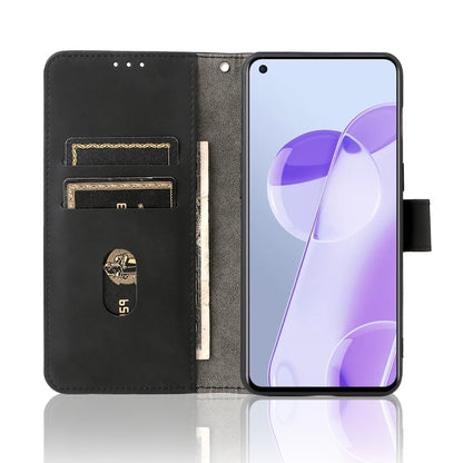 Solid Color Skin Feel Magnetic Buckle Horizontal Flip Calf Texture PU Leather Phone Case, For OnePlus 9RT 5G