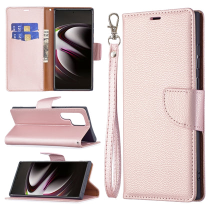 Litchi Texture Pure Color Horizontal Flip Leather Phone Case with Holder & Card Slots & Wallet & Lanyard, For Samsung Galaxy S22 Ultra 5G, For Samsung Galaxy S22 5G