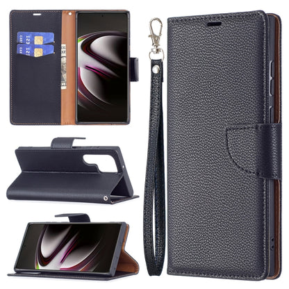 Litchi Texture Pure Color Horizontal Flip Leather Phone Case with Holder & Card Slots & Wallet & Lanyard, For Samsung Galaxy S22 Ultra 5G, For Samsung Galaxy S22 5G