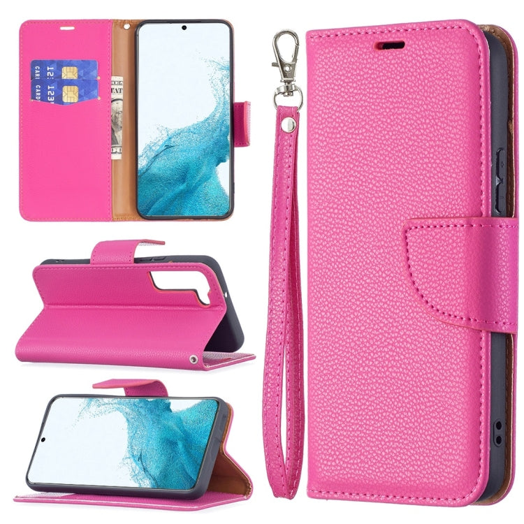 Litchi Texture Pure Color Horizontal Flip Leather Phone Case with Holder & Card Slots & Wallet & Lanyard, For Samsung Galaxy S22 Ultra 5G, For Samsung Galaxy S22 5G