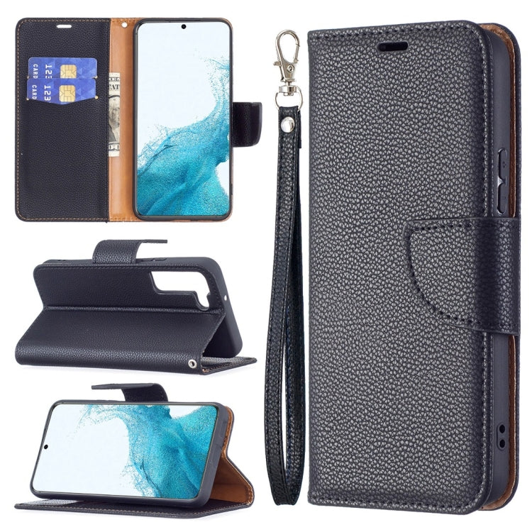 Litchi Texture Pure Color Horizontal Flip Leather Phone Case with Holder & Card Slots & Wallet & Lanyard, For Samsung Galaxy S22 Ultra 5G, For Samsung Galaxy S22 5G