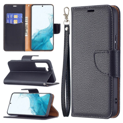 Litchi Texture Pure Color Horizontal Flip Leather Phone Case with Holder & Card Slots & Wallet & Lanyard, For Samsung Galaxy S22 Ultra 5G, For Samsung Galaxy S22 5G