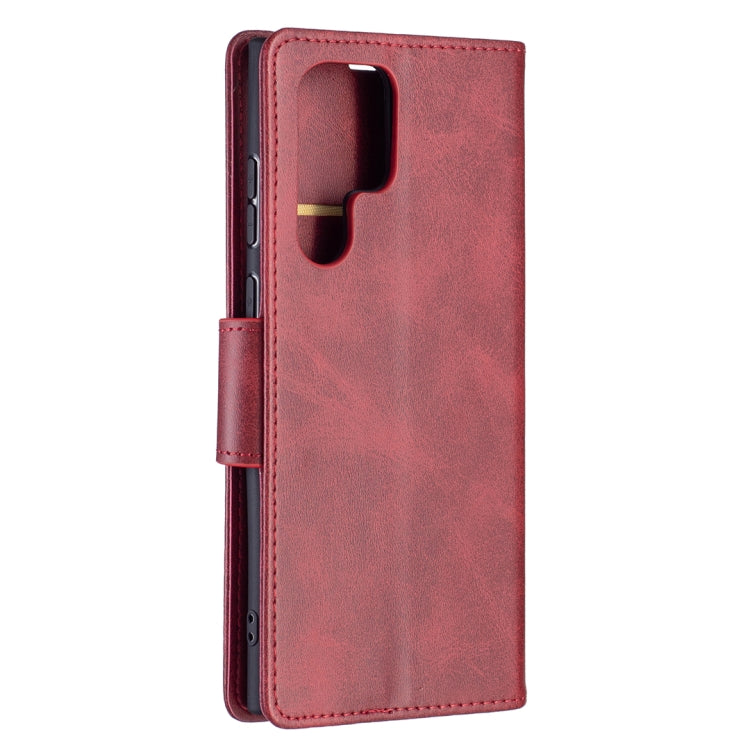 Retro Lambskin Texture Pure Color Horizontal Flip Leather Phone Case with Holder & Card Slots & Wallet & Lanyard, For Samsung Galaxy S22 Ultra 5G, For Samsung Galaxy S22 5G
