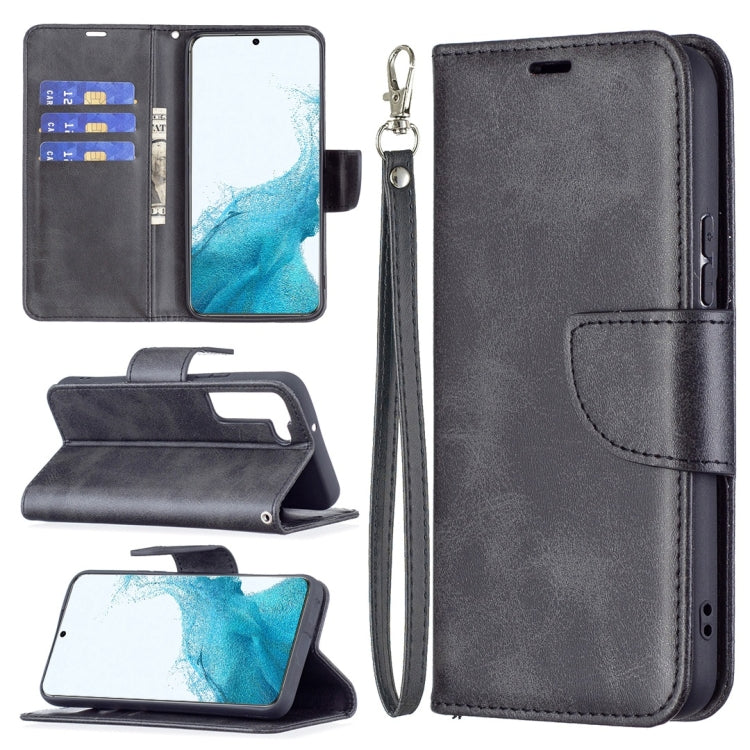 Retro Lambskin Texture Pure Color Horizontal Flip Leather Phone Case with Holder & Card Slots & Wallet & Lanyard, For Samsung Galaxy S22 Ultra 5G, For Samsung Galaxy S22 5G