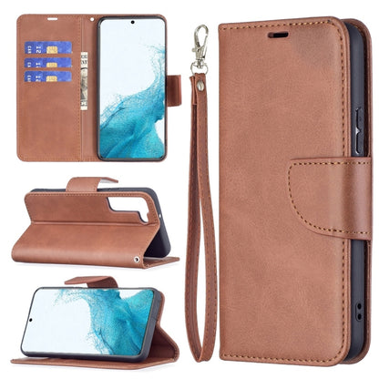Retro Lambskin Texture Pure Color Horizontal Flip Leather Phone Case with Holder & Card Slots & Wallet & Lanyard, For Samsung Galaxy S22 Ultra 5G, For Samsung Galaxy S22 5G