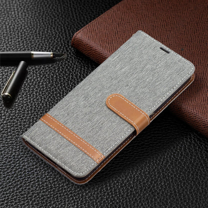 Color Matching Denim Texture Leather Phone Case with Holder & Card Slots & Wallet & Lanyard, For Xiaomi Redmi Note 11 5G