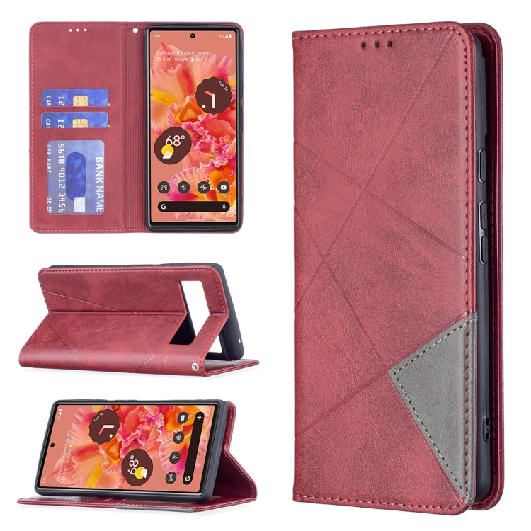 Prismatic Invisible Magnetic Horizontal Flip Phone Leather Case with Holder & Card Slots & Photo Frame, For Google Pixel 6 Pro, For Google Pixel 6, For Xiaomi Redmi Note 11 5G, For Samsung Galaxy A13 5G, For Samsung Galaxy M52 5G