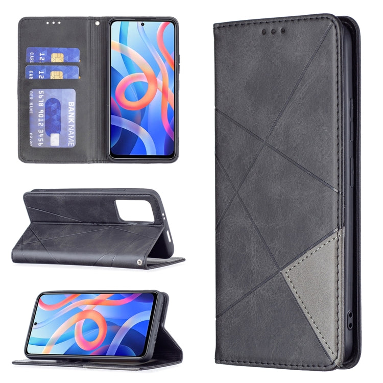 Prismatic Invisible Magnetic Horizontal Flip Phone Leather Case with Holder & Card Slots & Photo Frame, For Samsung Galaxy S22 5G, For Samsung Galaxy S22+ 5G, For Samsung Galaxy S22 Ultra 5G, For Xiaomi Redmi Note 11