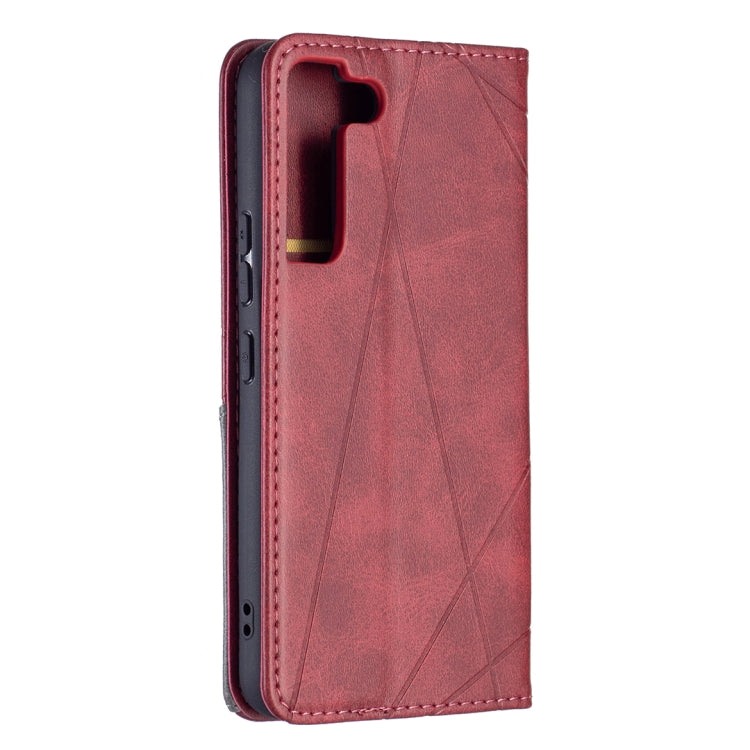 Prismatic Invisible Magnetic Horizontal Flip Phone Leather Case with Holder & Card Slots & Photo Frame, For Samsung Galaxy S22 5G, For Samsung Galaxy S22+ 5G, For Samsung Galaxy S22 Ultra 5G, For Xiaomi Redmi Note 11