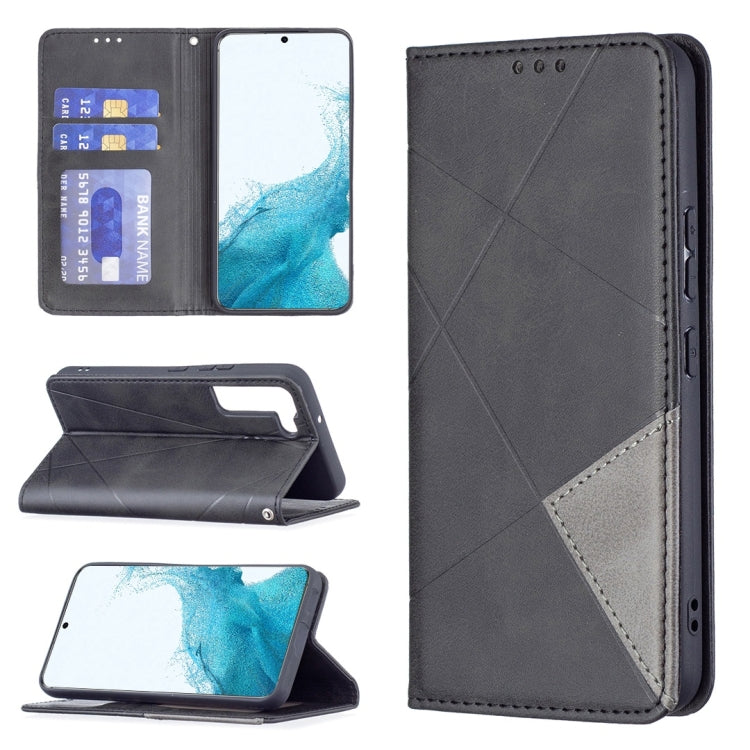 Prismatic Invisible Magnetic Horizontal Flip Phone Leather Case with Holder & Card Slots & Photo Frame, For Samsung Galaxy S22 5G, For Samsung Galaxy S22+ 5G, For Samsung Galaxy S22 Ultra 5G, For Xiaomi Redmi Note 11
