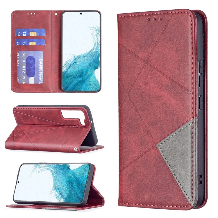 Prismatic Invisible Magnetic Horizontal Flip Phone Leather Case with Holder & Card Slots & Photo Frame, For Samsung Galaxy S22 5G, For Samsung Galaxy S22+ 5G, For Samsung Galaxy S22 Ultra 5G, For Xiaomi Redmi Note 11