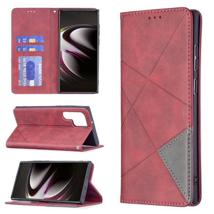 Prismatic Invisible Magnetic Horizontal Flip Phone Leather Case with Holder & Card Slots & Photo Frame, For Samsung Galaxy S22 5G, For Samsung Galaxy S22+ 5G, For Samsung Galaxy S22 Ultra 5G, For Xiaomi Redmi Note 11