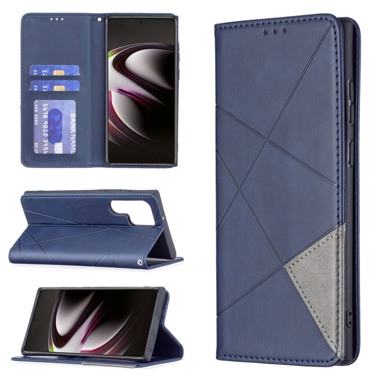 Prismatic Invisible Magnetic Horizontal Flip Phone Leather Case with Holder & Card Slots & Photo Frame, For Samsung Galaxy S22 5G, For Samsung Galaxy S22+ 5G, For Samsung Galaxy S22 Ultra 5G, For Xiaomi Redmi Note 11