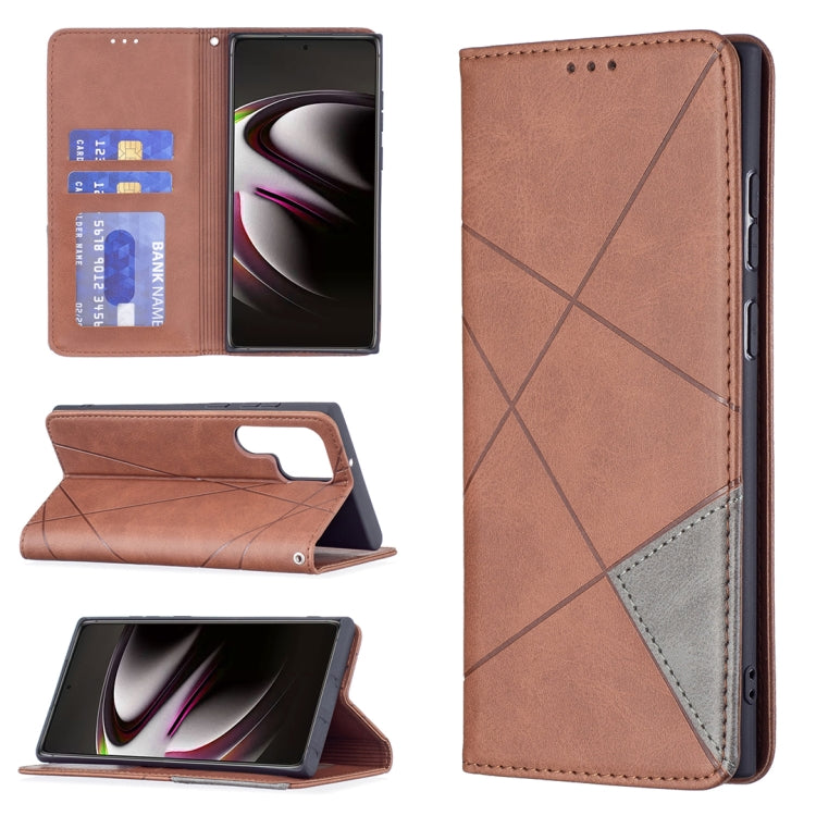 Prismatic Invisible Magnetic Horizontal Flip Phone Leather Case with Holder & Card Slots & Photo Frame, For Samsung Galaxy S22 5G, For Samsung Galaxy S22+ 5G, For Samsung Galaxy S22 Ultra 5G, For Xiaomi Redmi Note 11