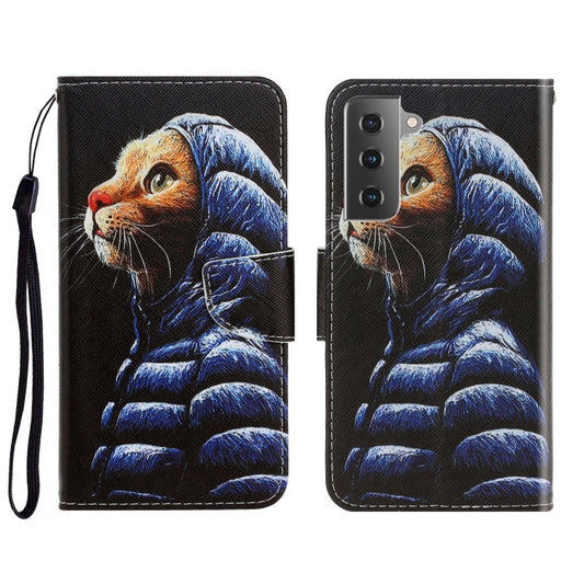 3D Colored Drawing Horizontal Flip Leather Phone Case, For Samsung Galaxy S22+ 5G