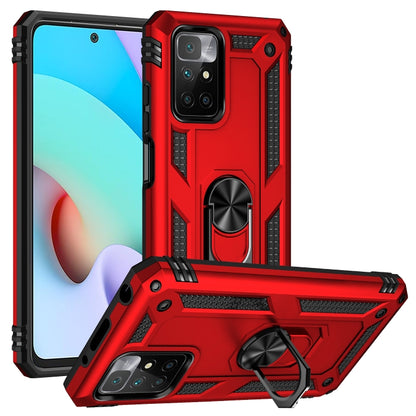 Shockproof TPU + PC Phone Case with 360 Degree Rotating Holder, For Motorola Moto G60s, For Xiaomi Redmi 10