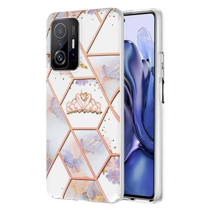 Electroplating Splicing Marble Flower TPU Phone Case, For Xiaomi Mi 11T / Mi 11T Pro, For Xiaomi Redmi 10, For Xiaomi Redmi Note 9 / 10X 4G, For Samsung Galaxy Note20, For Samsung Galaxy Note20 Ultra, For Samsung Galaxy A13 5G