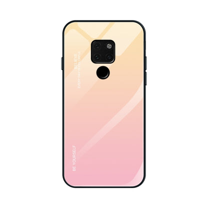 Gradient Color Glass Case, For Huawei Mate 20, For Huawei P30 Lite, For Huawei P30