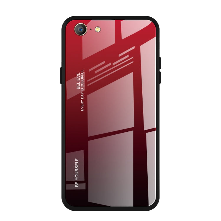 Gradient Color Glass Case, For OPPO A57 / A39, For OPPO Reno Z, For Galaxy A7 (2018)