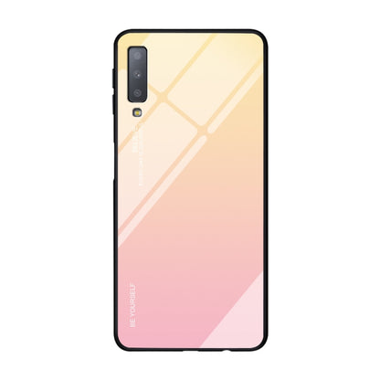 Gradient Color Glass Case, For OPPO A57 / A39, For OPPO Reno Z, For Galaxy A7 (2018)