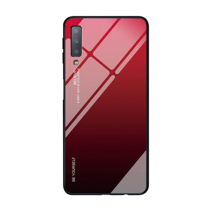 Gradient Color Glass Case, For OPPO A57 / A39, For OPPO Reno Z, For Galaxy A7 (2018)