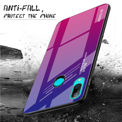 Gradient Color Glass Case, For Huawei P Smart Z, For Huawei Nova 5i, For Galaxy A10s