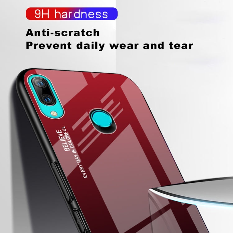 Gradient Color Glass Case, For Huawei P Smart Z, For Huawei Nova 5i, For Galaxy A10s