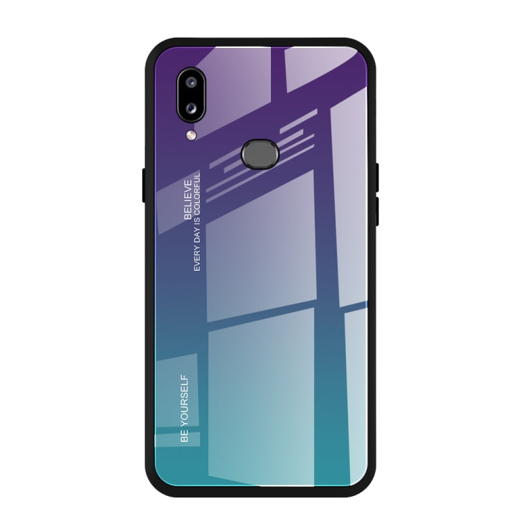 Gradient Color Glass Case, For Huawei P Smart Z, For Huawei Nova 5i, For Galaxy A10s