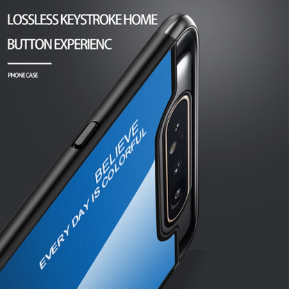 Gradient Color Glass Case, For Galaxy A80, For OPPO A9 (2020), For OPPO F3