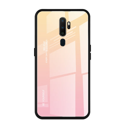 Gradient Color Glass Case, For Galaxy A80, For OPPO A9 (2020), For OPPO F3