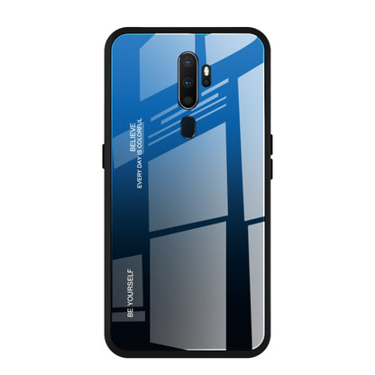 Gradient Color Glass Case, For Galaxy A80, For OPPO A9 (2020), For OPPO F3