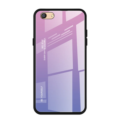 Gradient Color Glass Case, For Galaxy A80, For OPPO A9 (2020), For OPPO F3